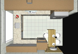 Projeto de Cozinha/Dormitório Casal/Dormitório Adolescente